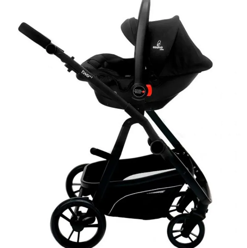 ASALVO Cochecitos De 3 Piezas-Cochecito 3 piezas Two+ 2 Rosa