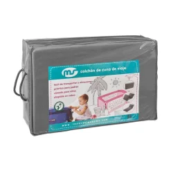 MS Cunas De Viaje-Colchón plegable cuna viaje azul