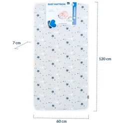 Colchon Espuma 60X120 Stars Gris*KIKKABOO Online