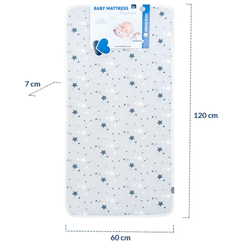 Colchon Espuma 60X120 Stars Gris*KIKKABOO Online