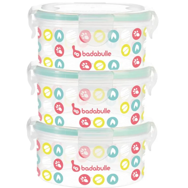 Contenedor 3 unids 330 ml*BADABULLE Outlet