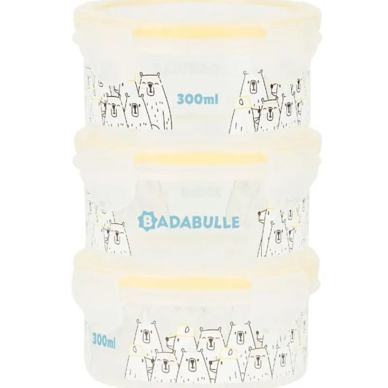 Contenedor de 3 uds de 300ml*BADABULLE Hot