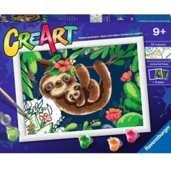 CreArt Pintar x Números Perezoso con Cría*RAVENSBURGER