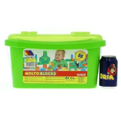 MOLTO Primera Infancia Y Preescolar|Puzzles Y Construcciones-Cubeta con Bloques 35 Piezas