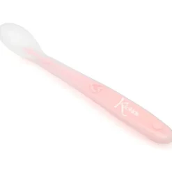 Cuchara blanda silicona Rosa*KIOKIDS Clearance