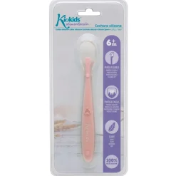 Cuchara blanda silicona Rosa*KIOKIDS Clearance
