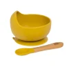 Cuenco silicona c/ cuchara Mostaza*INTERBABY Discount