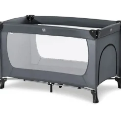 Cuna de viaje con gatera Gris*HAUCK Best