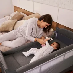 Cuna de viaje dos alturas Colecho Ennis Gris*MS Best