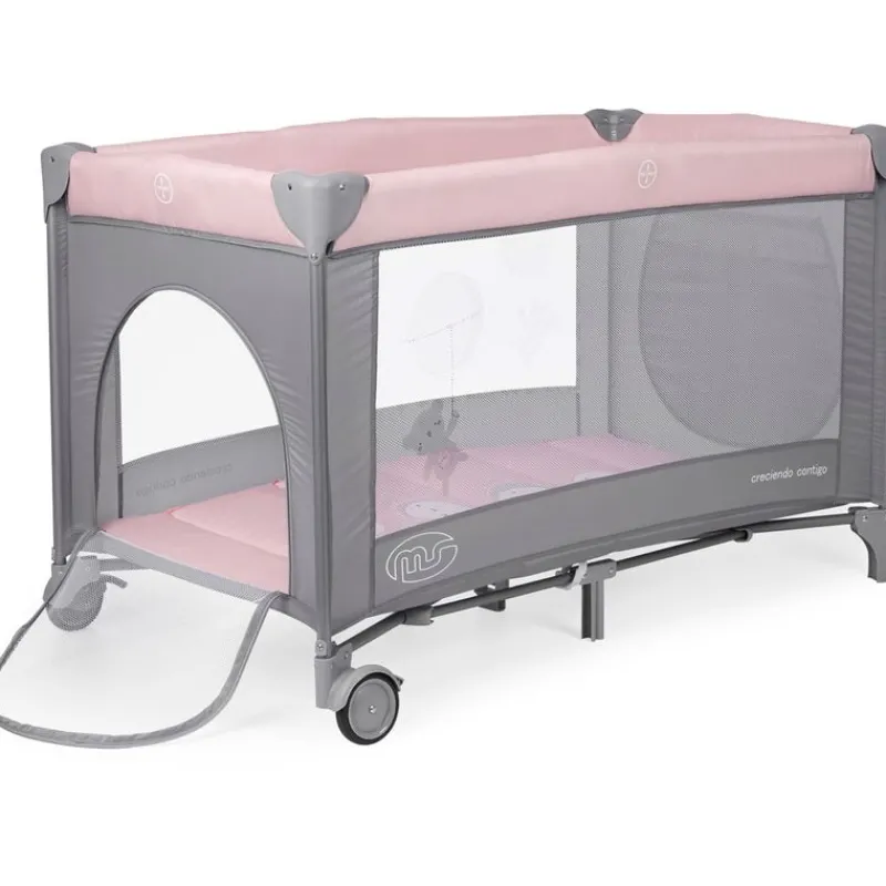 Cuna de viaje dos alturas Complet Rosa*MS Outlet