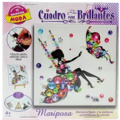 DRIM DISCOUNT Manualidades-Decora Cuadro Mariposa Brillo