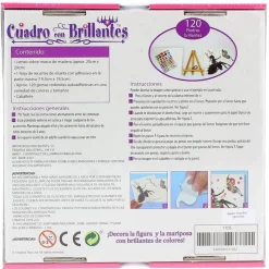 DRIM DISCOUNT Manualidades-Decora Cuadro Mariposa Brillo