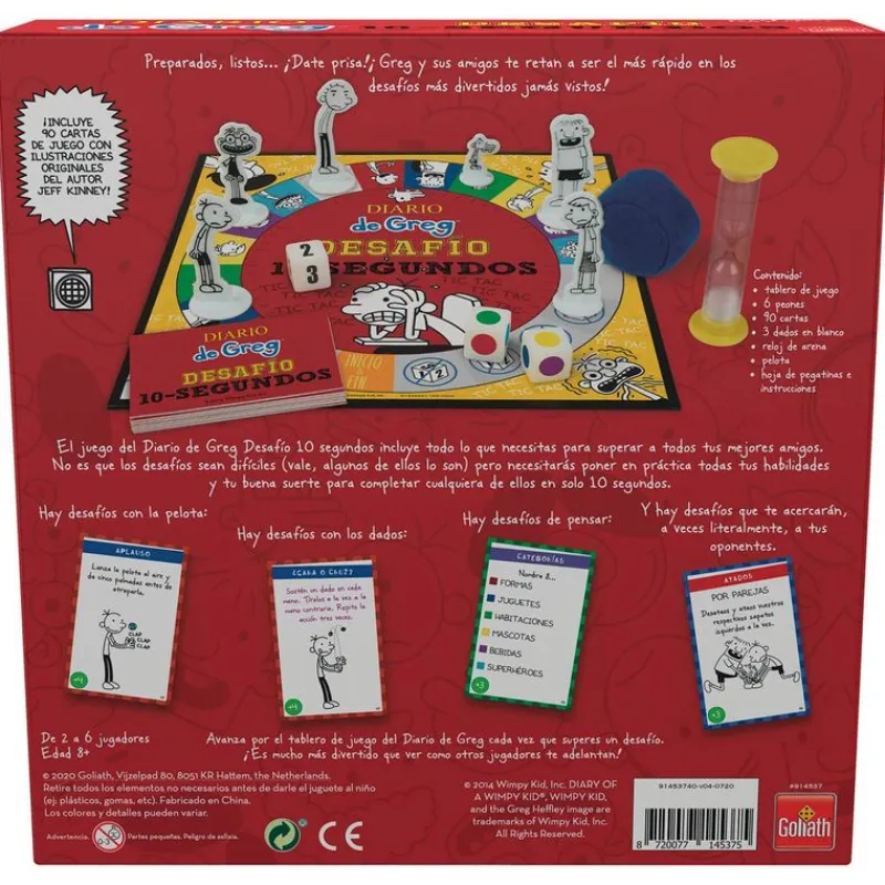 GOLIATH Juegos De Mesa-Diario de Greg Desafío 10 Segundos Juego de Mesa