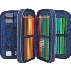 DEPESCHE Escolar-Dino World Estuche Triple Luz LED