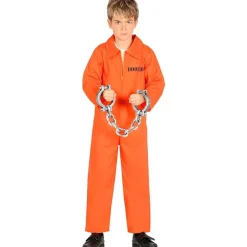 FIESTAS GUIRCA Halloween-Disfraz de Convicto Naranja