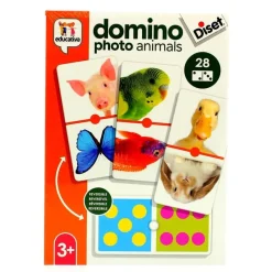 DISET Juegos Y Juguetes Educativos-Dominó Photo Animales