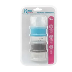 Dosificador 4 tomas apilables Azul/gris*KIOKIDS New