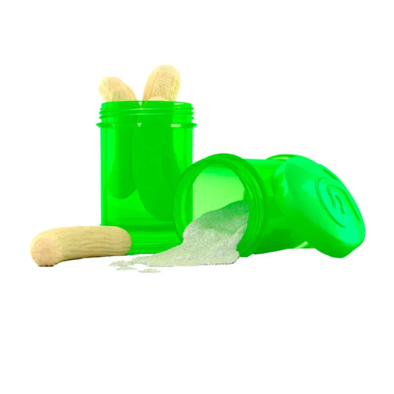 Dosificador leche polvo 2 x 100ml Verde*TWISTSHAKE New