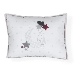 INTERBABY Ropa De Cuna-Edredón + Protector + Cojín Amorosos Gris