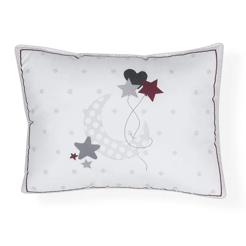 INTERBABY Ropa De Cuna-Edredón + Protector + Cojín Amorosos Gris