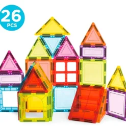EDUCA Puzzles Y Construcciones-Magnetics Bloques Magnéticos 26 pcs