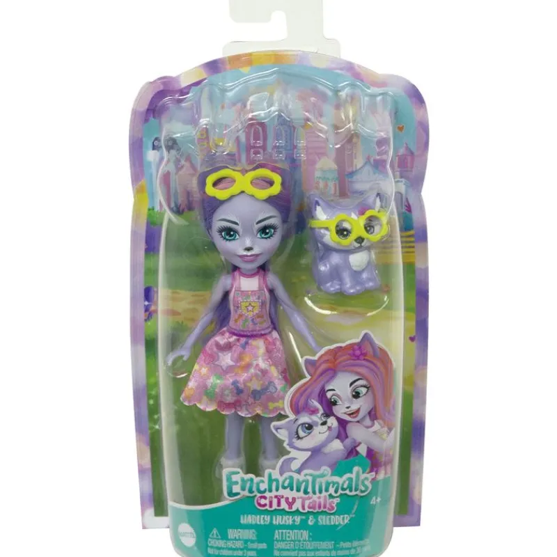 Enchantimals City Tails Hadley Husky & Sledder*MATTEL Best