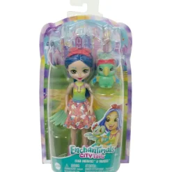 MATTEL Muñecas-Enchantimals City Tails Prita Parakeet & Flutter