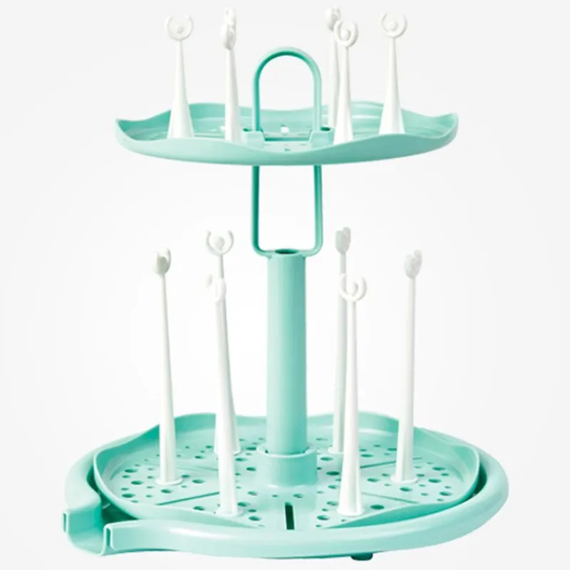 SARO Complementos De Alimentación-Escurrebiberones giratorio Menta