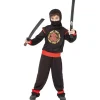 RUBIE'S Disfraces Y Complementos|Disfraces Y Complementos-Espada Ninja Roja Negra 60 cm