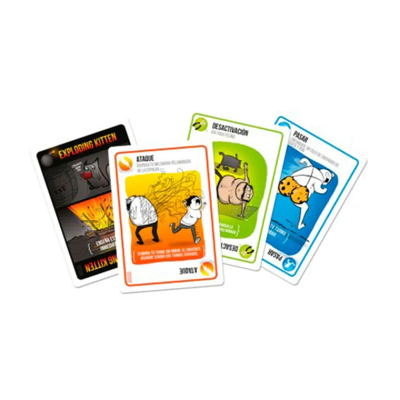 ASMODEE Amigos Y Familia-Exploding Kittens Juego de Mesa