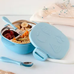 Fiambrera Inox c/ compartimentos Azul*KIOKIDS Clearance