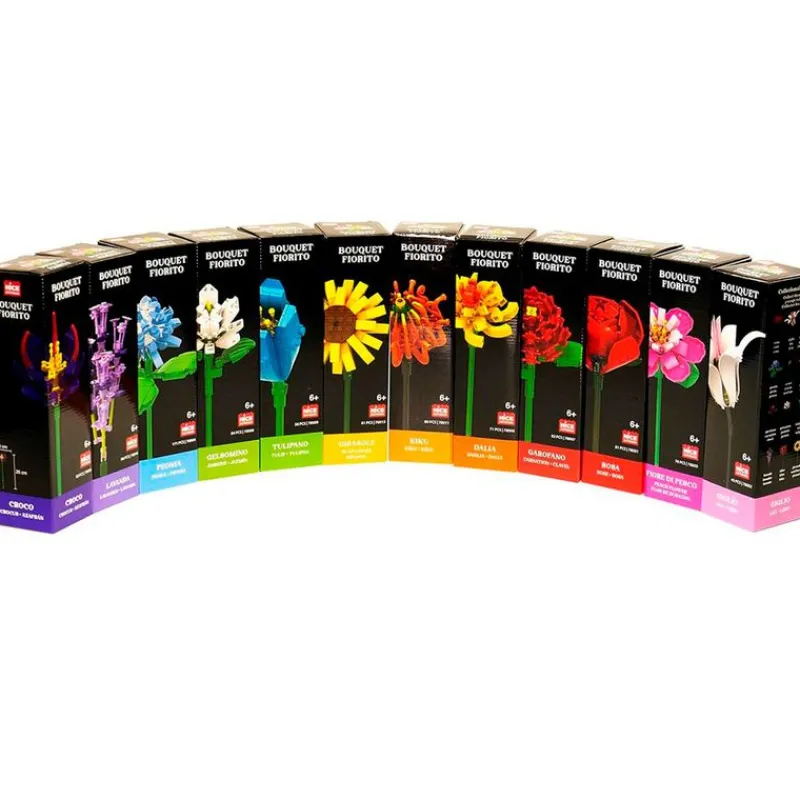NICE Puzzles Y Construcciones-Flores Bouquet Construcción Individual Surtida