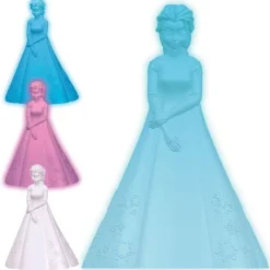 LEXIBOOK Decoración Infantil|Electrónicos-Frozen Elsa Lámpara de Compañia
