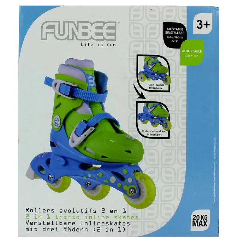 Funbee Tri Skates Patines 2 en 1 27/30*D'ARPÈJE
