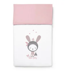BONJOURBÉBÉ Ropa De Cuna-Funda nórdica minicuna+funda almohada Indian Party