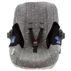 VADEBEBE Accesorios Y Complementos De Viaje-Funda Portabebé de Punto algodón Gris/Rosa