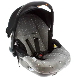 VADEBEBE Accesorios Y Complementos De Viaje-Funda Portabebé de Punto algodón Gris/Rosa