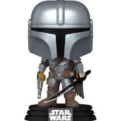 FUNKO POP Funko Star Wars-! Mandalorian con Sable de Luz
