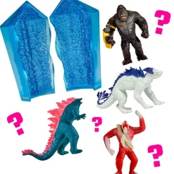 FAMOSA Figuras Y Figuras De Acción|Manualidades-Godzilla vs Kong Cápsula Crystal Monster Sorpresa