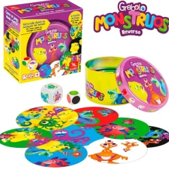 LÚDILO Amigos Y Familia-Grabolo Monstruos Reverso