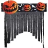 FIESTAS GUIRCA Halloween-Halloween Decoración Cortina Calabazas