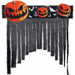 FIESTAS GUIRCA Halloween-Halloween Decoración Cortina Calabazas