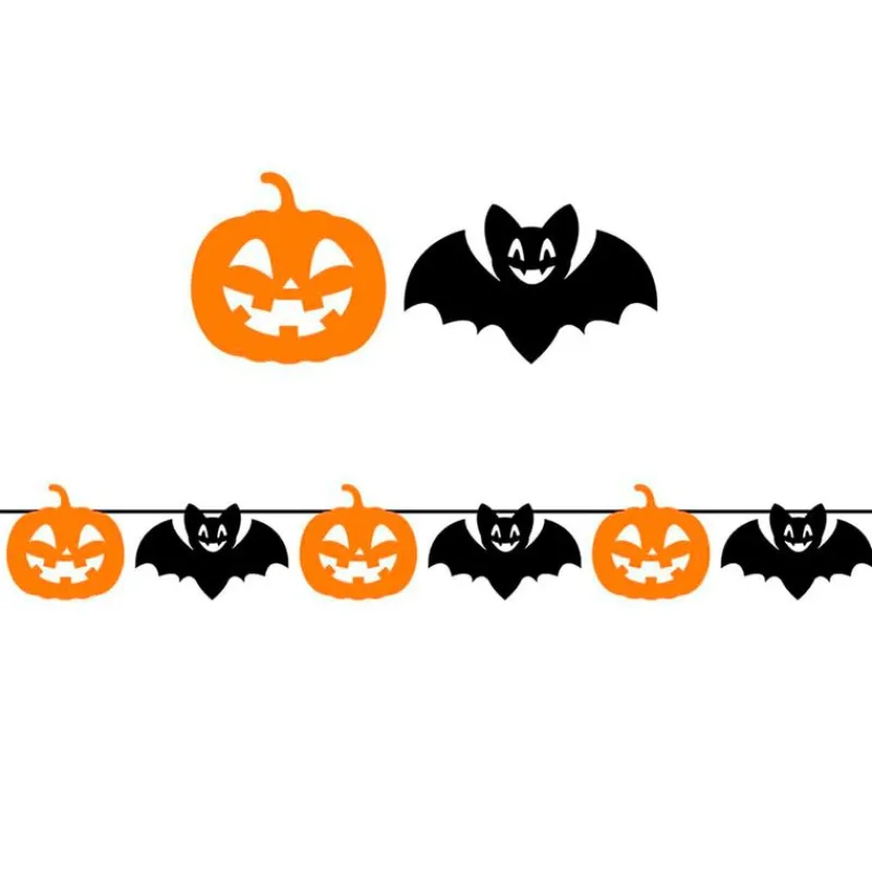 Halloween Guirnalda Murciélago y Calabaza*FIESTAS GUIRCA Best