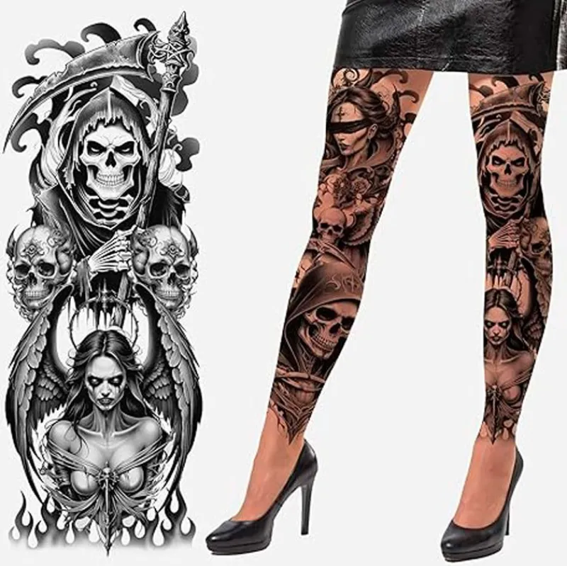 Halloween Medias Efecto Tatuaje*FIESTAS GUIRCA Clearance