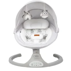 MOMI Hamacas Para Bebés-Hamaca Balancín Kenani Gris