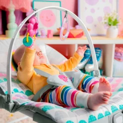BRIGHT STARTS Hamacas Para Bebés-Hamaca Bebé 18 kg Rosy Rainbow