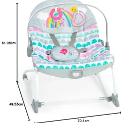 BRIGHT STARTS Hamacas Para Bebés-Hamaca Bebé 18 kg Rosy Rainbow