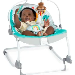 Hamaca Bebé 18kg Rocker Wild Vibes Safari*BRIGHT STARTS New