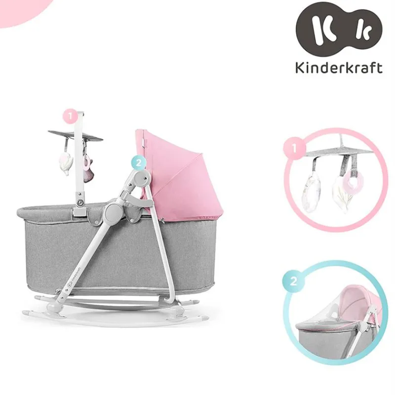 Hamaca Nola Minicuna 5 en 1 Rosa*KINDERKRAFT Clearance