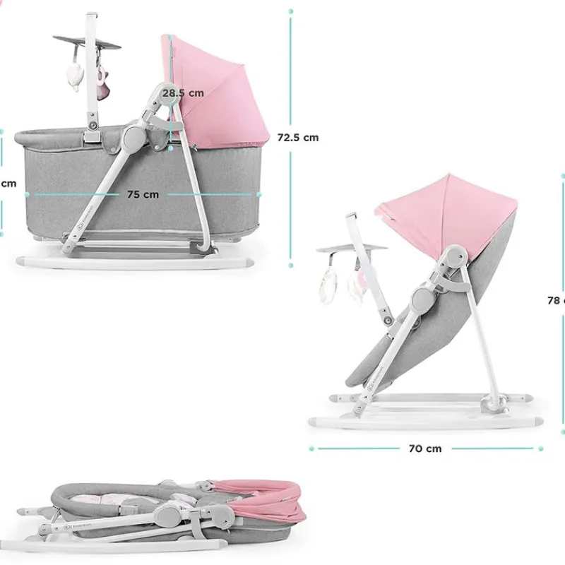 Hamaca Nola Minicuna 5 en 1 Rosa*KINDERKRAFT Clearance